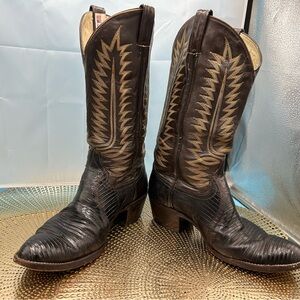 Cowtown man 10.5 vintage exotic cowboy boots
